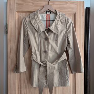 J. Crew Short Trench with Cropped Sleeves